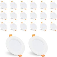 20er led Einbaustrahler Strahler Deckeneinbauleuchte Set Einbauleuchte Deckenleuchte Einbauspot Deckenspot IP44 400LM Warmweiß 5W - Hengda von HENGDA