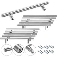 SWANEW 20x Stangengriff Bad Küchengriff Möbelgriff Echt Edelstahl Schrank Relinggriff Griff 156x96x12MM von HENGDA