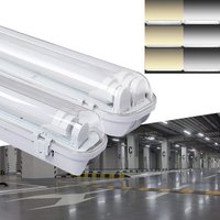 24W led Feuchtraumleuchte Kaltweiß 1.5M Wannenleuchte Tageslicht Werkstatt Leuchten pc Abdeckung 2100 lm Leuchtstoff lamp - Hengda von HENGDA