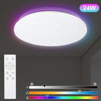 24W led Deckenleuchte Fernbedienung Flurleuchte Badezimmer Beleuchtung rgb - rgb - Hengda von HENGDA