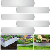 Hengda 25M Rasenkante 100x18cm langlebig Garten Wegbegrenzung Verzinkt Gartenpalisade Pflanzen von HENGDA