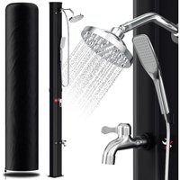 Hengda - 35L Solardusche Gartenduschen mit Handbrause、integriertem Fußdusche runder Duschkopf inkl. Montagematerial & Abdeckhaube Schwarz Hengda - 35L Solardusche Gartenduschen mit Handbrause、integriertem Fußdusche runder Duschkopf inkl. Montagematerial & Abdeckhaube Schwarz von HENGDA
