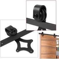 Hengda - swanew 7ft (200.0cm) Schiebetürbeschlag Set. Laufschienen für Schiebetür Hängeschiene Schiebetürsystem Einfach zu installieren von HENGDA