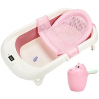 Hengda - Baby Badewanne Reisebadewanne Babywanne Ergonomische Faltbare mit Thermometer von HENGDA