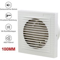 Badlüfter Ventilator Wandlüfter Mit Rückflussleitblech 100mm Deckenlüfter Bad von HENGDA