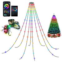 Hengda - Christbaumbeleuchtung Tanzhalle 160 led Lichterkette APP-Kontrolle PartyLicht von HENGDA