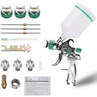 Hengda - Farbsprühsystem Wandfarbe Spritzpistole Farbspritzpistole Lackierpistole mit 600 ml Plastikbecher und 3 Edelstahldüse 1.4mm. 1.7mm 2mm Hengda - Farbsprühsystem Wandfarbe Spritzpistole Farbspritzpistole Lackierpistole mit 600 ml Plastikbecher und 3 Edelstahldüse 1.4mm. 1.7mm 2mm von HENGDA
