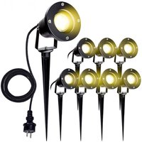 Gartenleuchte Led Gartenstrahler Warmweiß 8er Pack led Gartenbeleuchtung IP65 4W GU10 Mit Erdspieß Stecker Aussen Wiese Für Aussen.Garten.Wiese Gartenleuchte Led Gartenstrahler Warmweiß 8er Pack led Gartenbeleuchtung IP65 4W GU10 Mit Erdspieß Stecker Aussen Wiese Für Aussen.Garten.Wiese von HENGDA