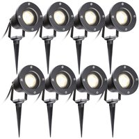 Gartenleuchte Led Gartenstrahler Warmweiss 8er Pack led Gartenbeleuchtung IP65 4W GU10 Mit Erdspiess Stecker Aussen Wiese Fuer Aussen.Garten.Wiese Gartenleuchte Led Gartenstrahler Warmweiss 8er Pack led Gartenbeleuchtung IP65 4W GU10 Mit Erdspiess Stecker Aussen Wiese Fuer Aussen.Garten.Wiese von HENGDA