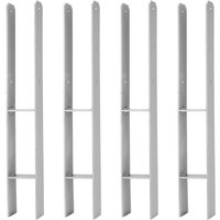 Hengda - swanew H-anker 91MM 4 Stück Pfostenträger Pfosten Feuerverzinkt Langlebig Vierkantholzpfosten für Pfosten 9x9cm von HENGDA