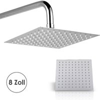 Kopfbrause Rainshower Rostfrei 20cm poliert Regendusche Duschkopf - Hengda von HENGDA