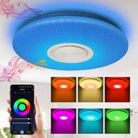 Hengda - led Deckenleuchte 36W Farbwechsel Flur Deckenlampe Bluetooth Musik Rund Leuchte von HENGDA