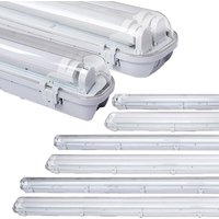 Led Feuchtraumleuchte 120cm 18W Neutralweiß für Außenanwendungen 1x T8 Lampe Wannenleuchte mit Gehäuse höchsten Lichtkomfort IP65 - Hengda von HENGDA