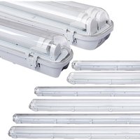 Led Feuchtraumleuchte 150cm 24W KaltWeiß für Außenanwendungen 1x T8 Lampe Wannenleuchte mit Gehäuse höchsten Lichtkomfort IP65 - Hengda von HENGDA