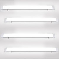 Led Feuchtraumleuchte Deckenleuchten Keller Keller Garage Lampe Neutralweiß IP65 120 cm - Weiß - Hengda von HENGDA