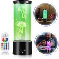 Led Quallen Nachtlichter Lava Lampe rgb Stimmungslampe 3 Stufen der Helligkeit Künstliche von HENGDA