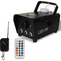 Swanew Nebelmaschine 500W Mini dj effekt Rauchmaschine Schnelle Generierung von Nebel 13 farbige 3 LEDs mit led/ Drahtloser Fernbedienung für von HENGDA