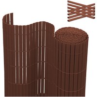 Hengda PVC Sichtschutzmatte Braun Sichtschutzzaun 1.8x4M SolVision Windschutz Gartenzaun UV-beständig Für Balkon Außenbereich Hengda PVC Sichtschutzmatte Braun Sichtschutzzaun 1.8x4M SolVision Windschutz Gartenzaun UV-beständig Für Balkon Außenbereich von HENGDA