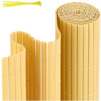Hengda PVC Sichtschutzmatte Sichtschutzzaun Sichtschutz für Zaun Balkon Bambus 0,8 x 3m von HENGDA
