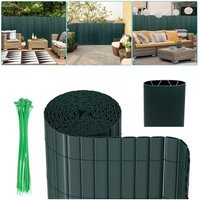Hengda PVC Sichtschutzmatte Verstärkung Innen, Balkon Sichtschutz mit Kabelbindern, Sichtschutzzaun Windschutz Wasserdicht ohne Bohren für Balkon von HENGDA