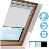 Hengda - Rollo 206 fuer Velux Fenster. Classic Hochqualitative Wertarbeit Grau. Blickdicht Thermo-Rollo. 50.7x97.4cm Hengda - Rollo 206 fuer Velux Fenster. Classic Hochqualitative Wertarbeit Grau. Blickdicht Thermo-Rollo. 50.7x97.4cm von HENGDA