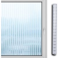 Sichtschutzfolie 3D Fensterfolie Selbstklebend Spiegelfolie Sonnenschutzfolie Streifen 90x300cm - Hengda von HENGDA