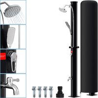 Hengda Solardusche mit Fußdusche Sommerdusche Pooldusche Gartendusche Brause 20L mit Regenschutz und Handbrause von HENGDA