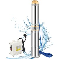 SWANEW Tiefbrunnenpumpe Brunnenpumpe 4000L/h 370W Passend 4.7inch Edelstahl 20m Kabel von HENGDA