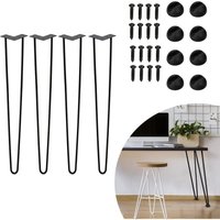Hengda Tischbeine 4er Set Hairpin Leg Haarnadelbeine Tischgestell Tisch Tischkufen Legs Esstisch Harpins Tischbein 2 Streben Schwarz - 72 cm Hengda Tischbeine 4er Set Hairpin Leg Haarnadelbeine Tischgestell Tisch Tischkufen Legs Esstisch Harpins Tischbein 2 Streben Schwarz - 72 cm von HENGDA