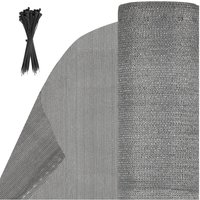TolleTour Garten-Sichtschutz Zaunblende HDPE-Zaunblende Sichtschutz 1x20m grau von HENGDA