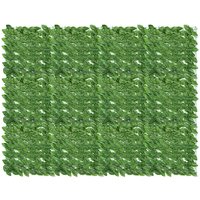 TolleTour Sichtschutzhecke Windschutz 1x3M Efeu Sichtschutz Balkonverkleidung Blätterzaun.Vanille von HENGDA