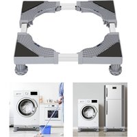 Waschmaschinen Untergestell Haushaltsgroßgeräte-Zubehör Podest Höhenverstellbar 4 Beine 40-65cm - Hengda von HENGDA