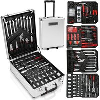 Hengda - swanew Werkzeugkoffer 1031 teilig Alu Werkzeugkasten Werkzeugkiste gefüllt Set abschließbar Werkzeugtasche Werkzeug-Trolley 4 Ebenen von HENGDA