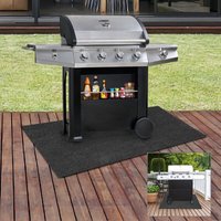 Hengda - bbq Matte Grillmatte Grau Feuerfest Teppich Unterlage Wasserdicht Grillteppich oeldicht Outdoormatte Grillunterlage 75x120CM von HENGDA