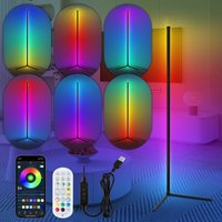 Hengda - led Stehlampe wohnzimmer dimmbar Ecklampe mit Fernbedienung,standing lamp,Smart led Stehleuchte Lightbar,Music Sync von HENGDA
