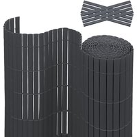Pvc Sichtschutzmatte Sichtschutz Garten Sichtschutzzaun Sichtschutzn Balkon Zaun. UV-beständig Sichtschutz für Garten Swimming Pools Balkon. Grau(180 von HENGDA