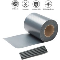 Hengda - pvc Sichtschutzstreifen Doppelstabmatten Zaun Gartenzaun Sichtschutz Anthrazit pvc Sichtschutzfolie für Doppelstabmattenzaun.35m.Schwarz von HENGDA