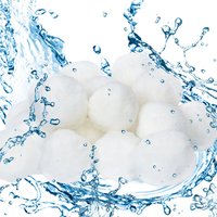 Hengda - swanew Filter Balls 700g - 2100g Waschbar Filterbälle für Pool, Schwimmbad, Filterpumpe 700 Weiß von HENGDA