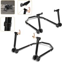 Hengda - swanew Motorrad Montageständer Set Vorn+Hinten breitenverstellbar Transportständer Schwarz für fast alle Motorräder geeignet Hengda - swanew Motorrad Montageständer Set Vorn+Hinten breitenverstellbar Transportständer Schwarz für fast alle Motorräder geeignet von HENGDA