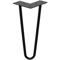 Swanew 4x Hairpin Legs Tischbeine Tischgestell Metalltischbeine Haarnadelbeine Moebelfuesse Tischkufen Haarnadelbeine schwarz 2 Stangen, für von HENGDA