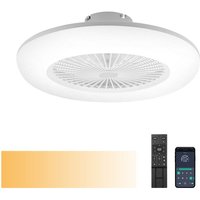 Hengda - led Deckenventilator mit Beleuchtung und Fernbedienung Dimmbar Deckenleuchte Schlafzimmer Wohn 80W von HENGDA