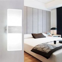 Vingo - TolleTour led Wandleuchte 6W Flurleuchte Innen Wandstrahler Wandlampe Außen Flurlampe Weiß von VINGO