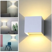 Led Wandleuchte Außen Wohnzimmer Wandlampe IP65 Treppen Keller Flur Esszimmer 12W Weiß Warmweiß - Hengda von HENGDA