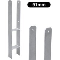 Vingo Pfostenanker Langlebig Pfosten Stützenfuß Materialstärke 4.75 mm Pfostenhalter 6 Stück 91MM von WOLKETON
