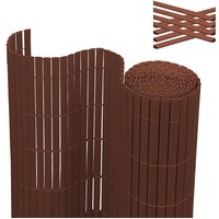 Hengda - pvc Sichtschutzmatte Braun Sichtschutzzaun 1.2x3M SolVision Windschutz Gartenzaun UV-beständig Für Balkon Außenbereich Hengda - pvc Sichtschutzmatte Braun Sichtschutzzaun 1.2x3M SolVision Windschutz Gartenzaun UV-beständig Für Balkon Außenbereich von HENGDA