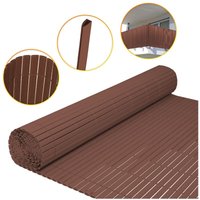 Pvc Sichtschutzmatte Sichtschutzzaun Sichtschutz für Zaun Balkon Windschutz Braun 90x700cm - Hengda von HENGDA