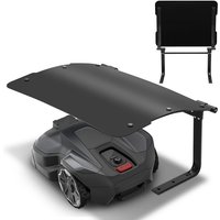 Rasenmäher Garage für Mähroboter Carport Klappbare Überdachung DachStahlrahmen Metall Pulverbeschichtet 73x57x40cm Schwarz - Hengda von HENGDA