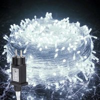 SWANEW 100M 500 LED Lichterkette 8 Lichtmodi Wasserdicht Party Garten Strom Beleuchtung Innen Außen Weihnachten Hochzeit Deko Kaltweiß SWANEW 100M 500 LED Lichterkette 8 Lichtmodi Wasserdicht Party Garten Strom Beleuchtung Innen Außen Weihnachten Hochzeit Deko Kaltweiß von HENGDA