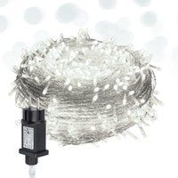 SWANEW 10M 100 LED Lichterkette 8 Lichtmodi Wasserdicht Party Garten Strom Beleuchtung Innen Außen Weihnachten Hochzeit Deko Kaltweiß SWANEW 10M 100 LED Lichterkette 8 Lichtmodi Wasserdicht Party Garten Strom Beleuchtung Innen Außen Weihnachten Hochzeit Deko Kaltweiß von HENGDA