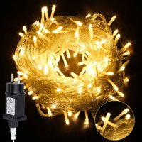 SWANEW 20M 200 LED Lichterkette 8 Lichtmodi Wasserdicht Party Garten Strom Beleuchtung Innen Außen Weihnachten Hochzeit Deko Warmweiß SWANEW 20M 200 LED Lichterkette 8 Lichtmodi Wasserdicht Party Garten Strom Beleuchtung Innen Außen Weihnachten Hochzeit Deko Warmweiß von HENGDA